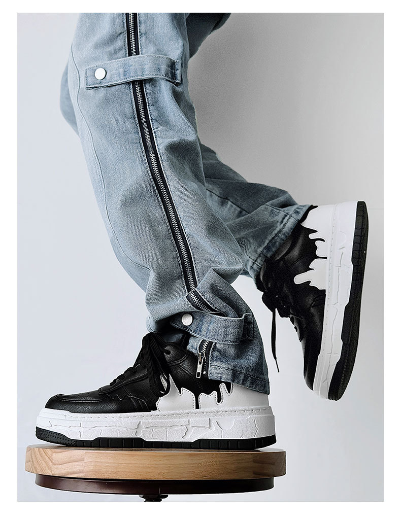 New niche design Hong Kong style Mori system bread shoes casual new national tide brand pops shoes live skateboarding shoes models 232