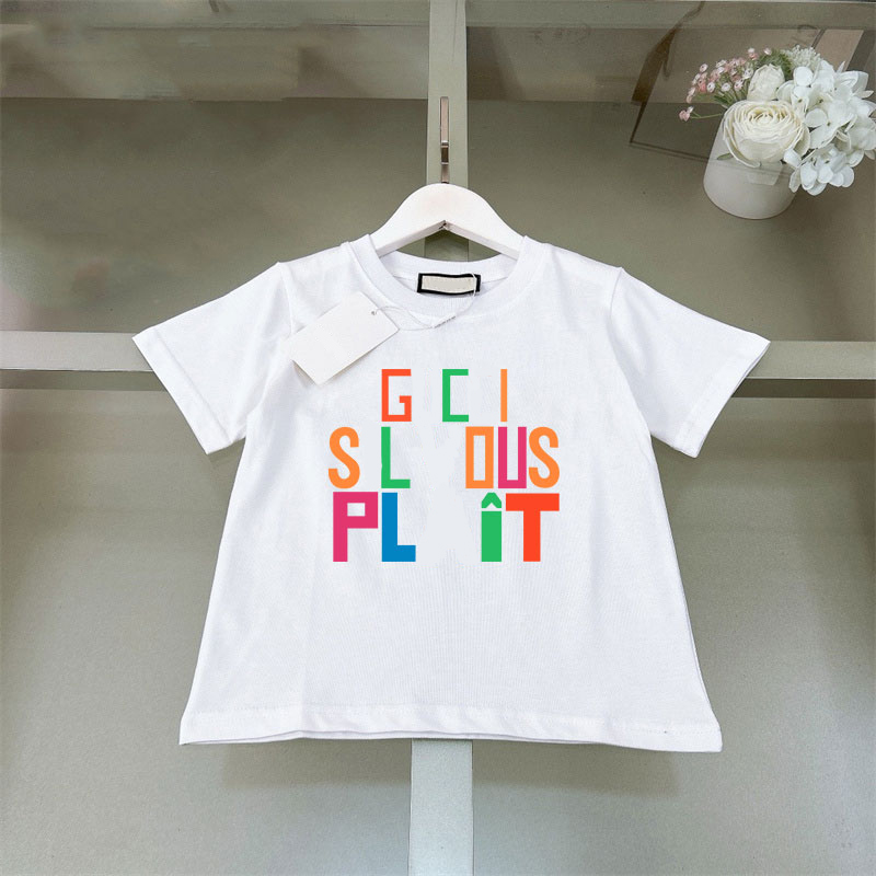 T-shirts Kids T-shirt Designers Luxury Cotton Kids T Shirt Children Tops Tees -8 Girls Summer Classic Letter Printed Clothes Childrens DED2406263Y2501