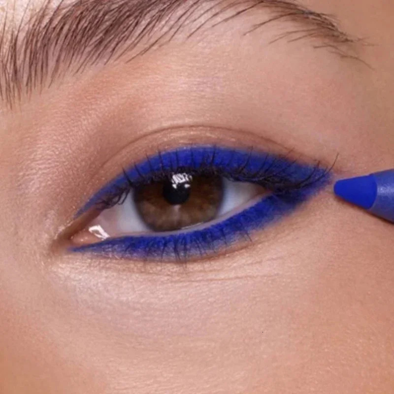 2 in 1 Matte Eyeliner Lip Liner Gel Pencil Waterproof Long-lasting Blue Black Brown Easy Wear Eyeliner Lip Liner Gel Pen Makeup 240625