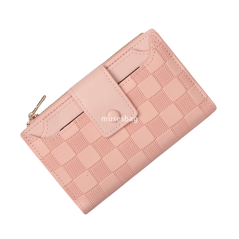 Fashionable women's designer new Korean style wallet simple and practical with multiple card slots short and compact zero wallet versatile trendy
