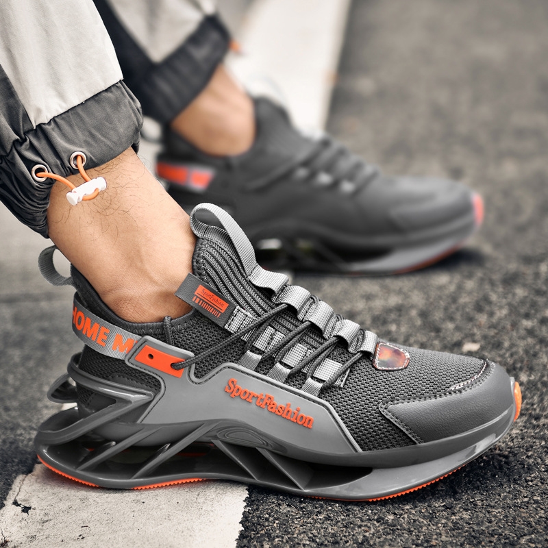 Men Athleisure Shoes Spring And Autumn Sports Leisure Increase Fashionable Shoes Running Shoes Summer Breathable Match Men'S Large Size Blade Sho
