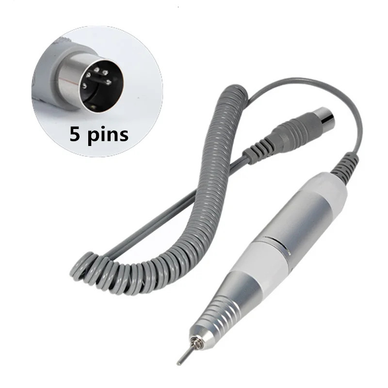 35000rpm 5Pins Electric Nail Drill Machine Handle Handpiece Pedicure Replacement Pen Manicure Beauty Tool ABE Accessory 240625