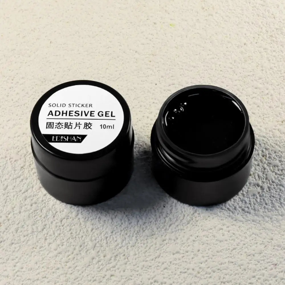 Easy Stick Solid Nail Patch Gel Gummy Adhesive Bond 8ml UV Glue No-Flowing Modelling Stick Tips Clear Solid Nail Art UV Gel 240625