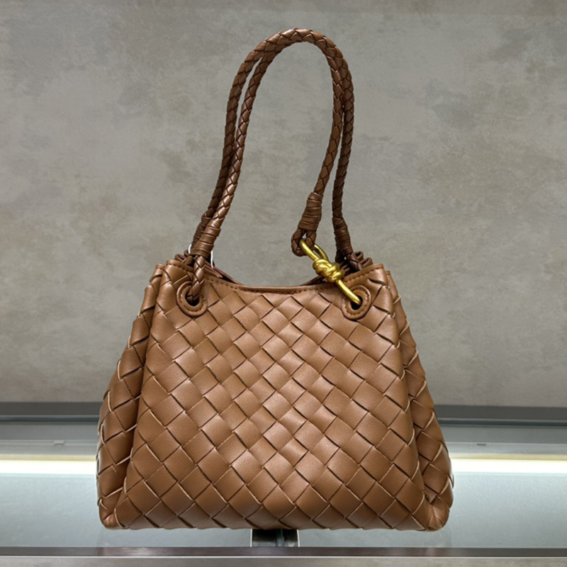 Weave Shoulder Tote Designer Intrecciato Leather Crossbody Bag Large Hop Handbag Purses Magnetic Closure Two Top Handles Internal Removable Zipper Wal