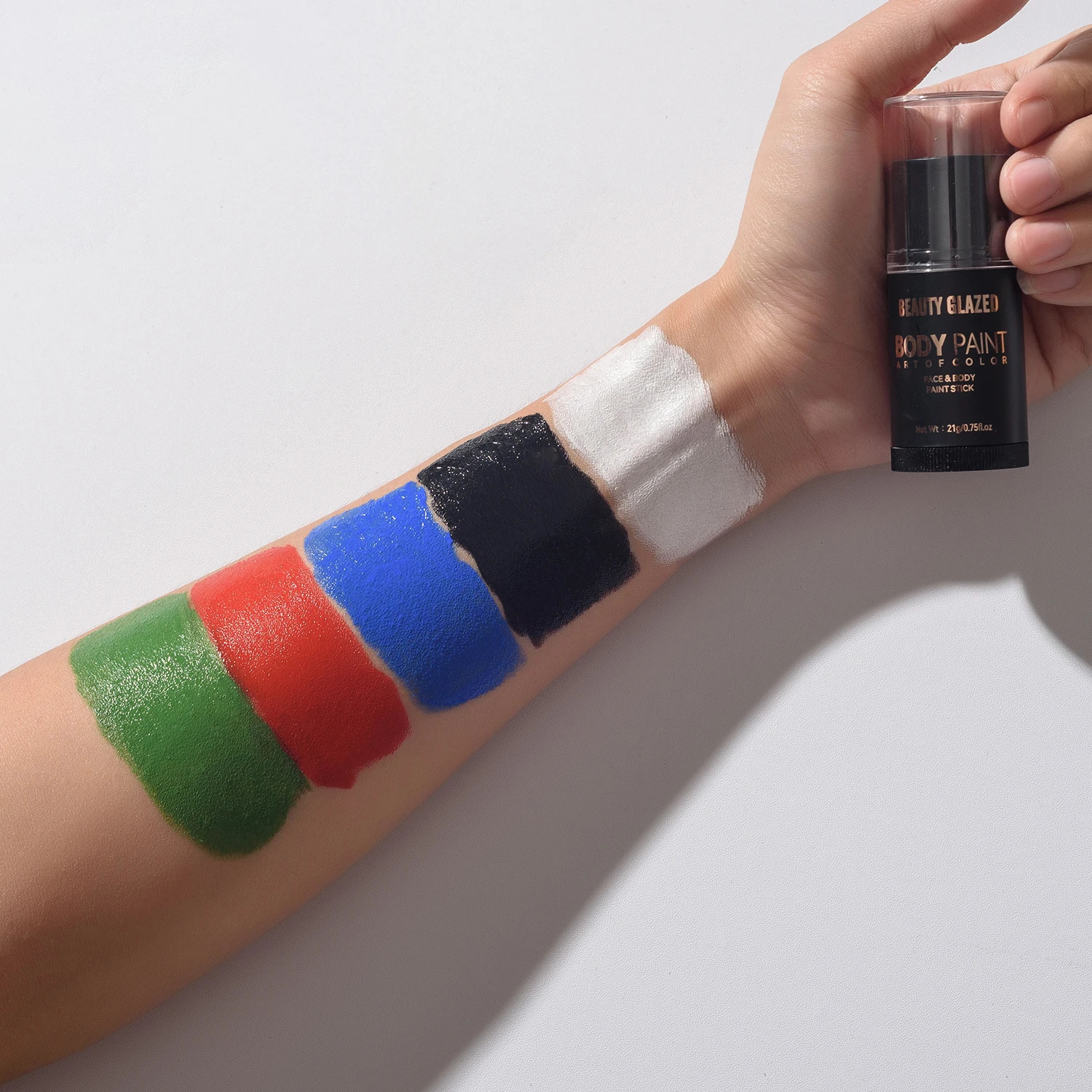 5 Colors Face Body Paint Non-ToxicProfessional Painting Kit For Party CosplaySafe For Sensitive SkinMardi Gras Makeup 240709