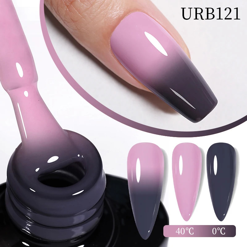 Sugar 7ml aurora rubber based gel polishing gradual color change chrome gold flash soap UV LED nail art varnish 240625