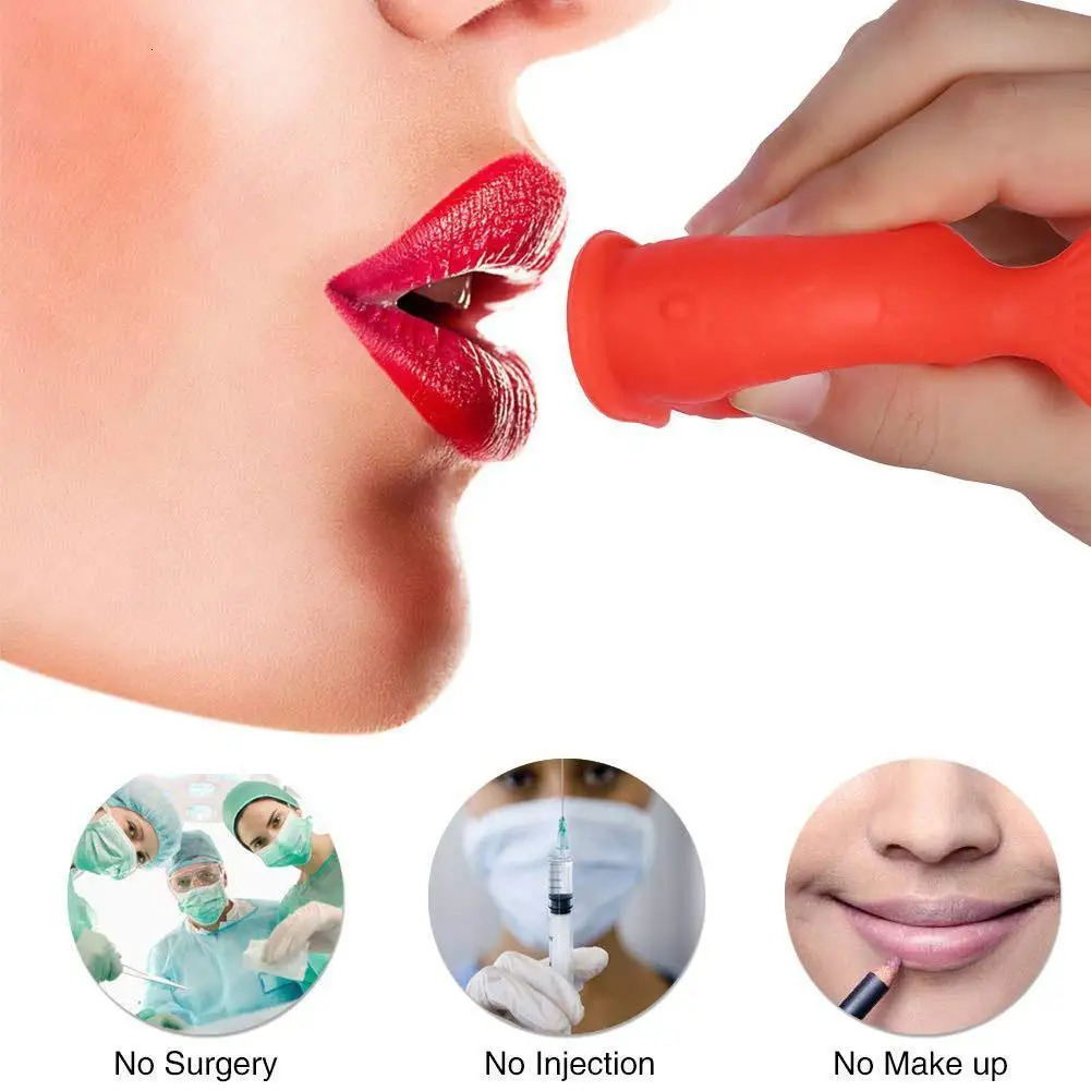 Sexy Lips Pump Soft Silicone Lip Enhancer Fish Shape Lip Lips Enhancer Mouth Lip Plump Tool Device Lip Bigger Tool 240626