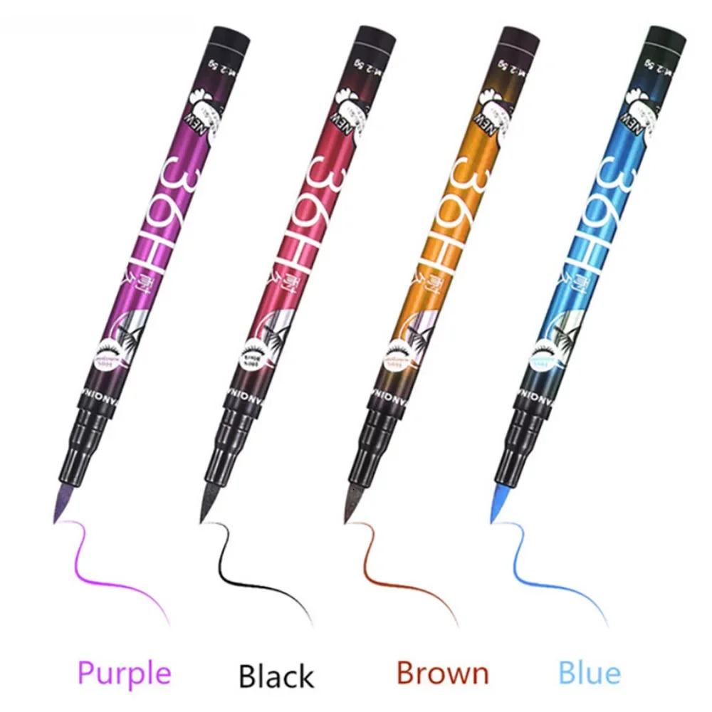 Waterproof Eyeliner Pencil 36H Long-Lasting Precision Black Liquid Eye Liner Pen Makeup Quick-Dry No Blooming Cosmetics Tool 240625