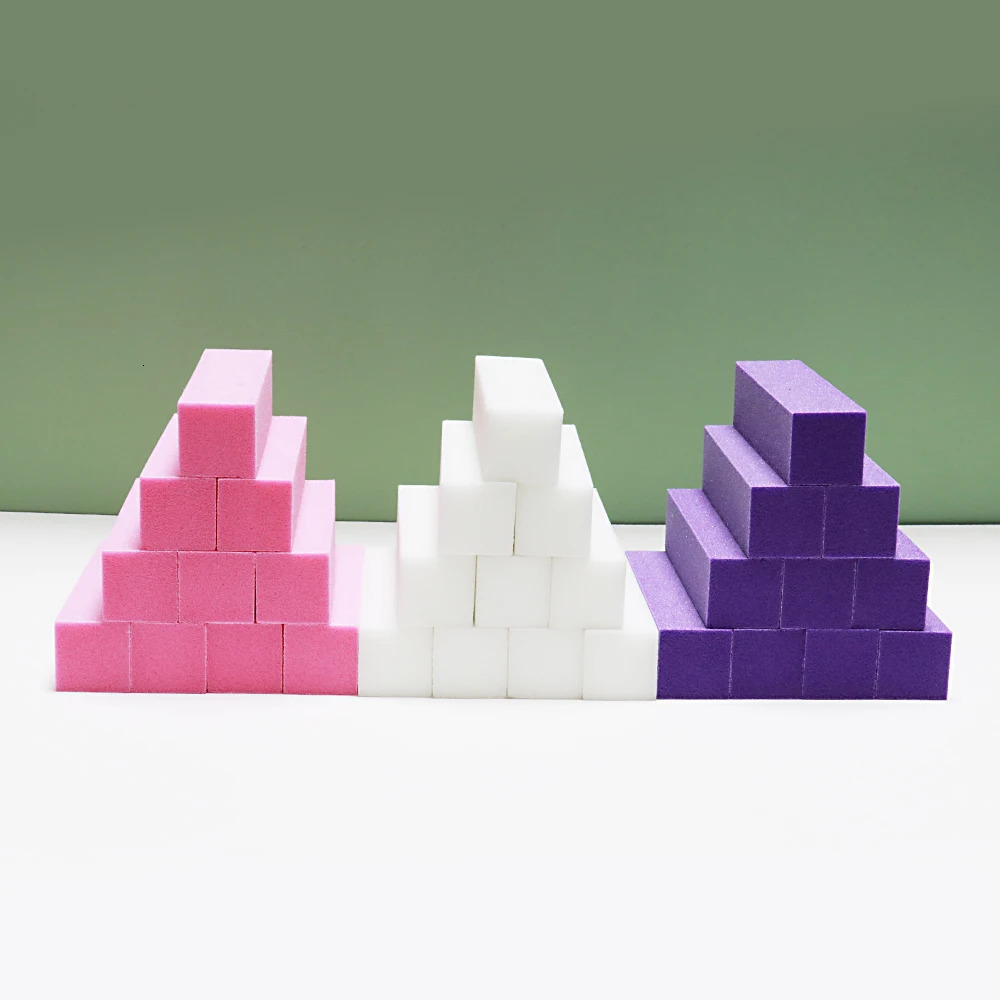 510pcs Nail Buffers Fine Grit Buffer Sanding Block Polisher Buffing File for Acrylic Nail Art Manicure Tools 240625
