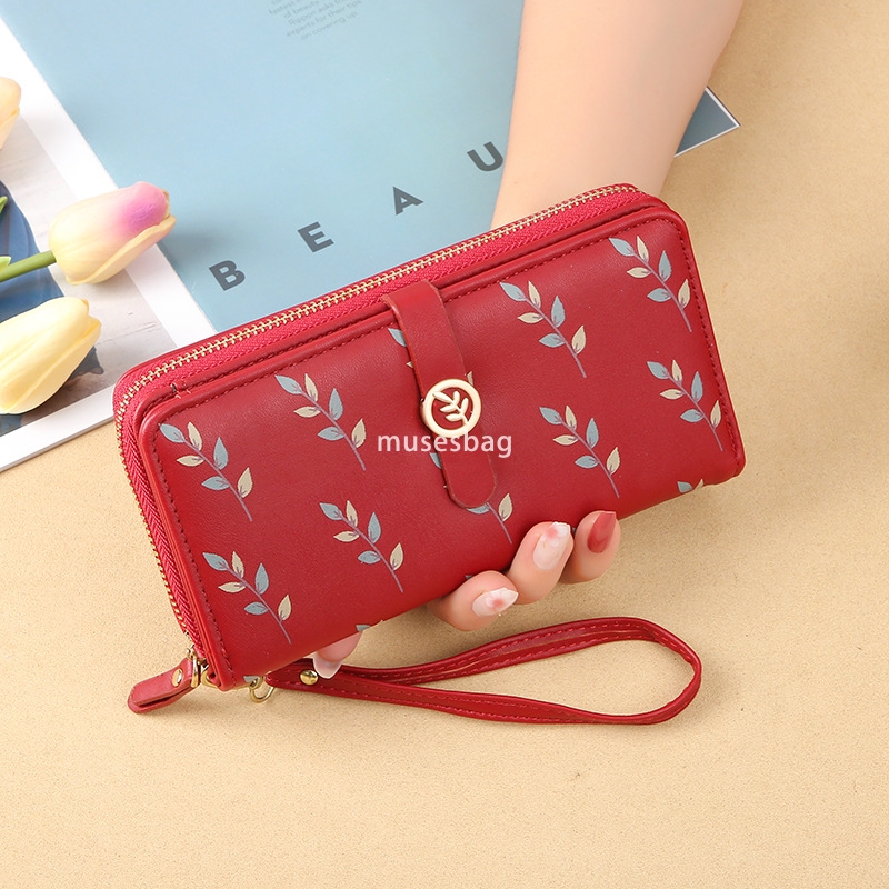Fashionable women's high-end feeling wallet long new Korean style trendy and cute simple and fresh student 30% discount practical multi-functiona