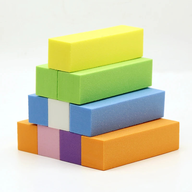 510 Pcs Nail Art Sanding Sponge Buffer Block Nail Buffers Files Block Grinding Polishing Manicure Nail Art Tool 240625