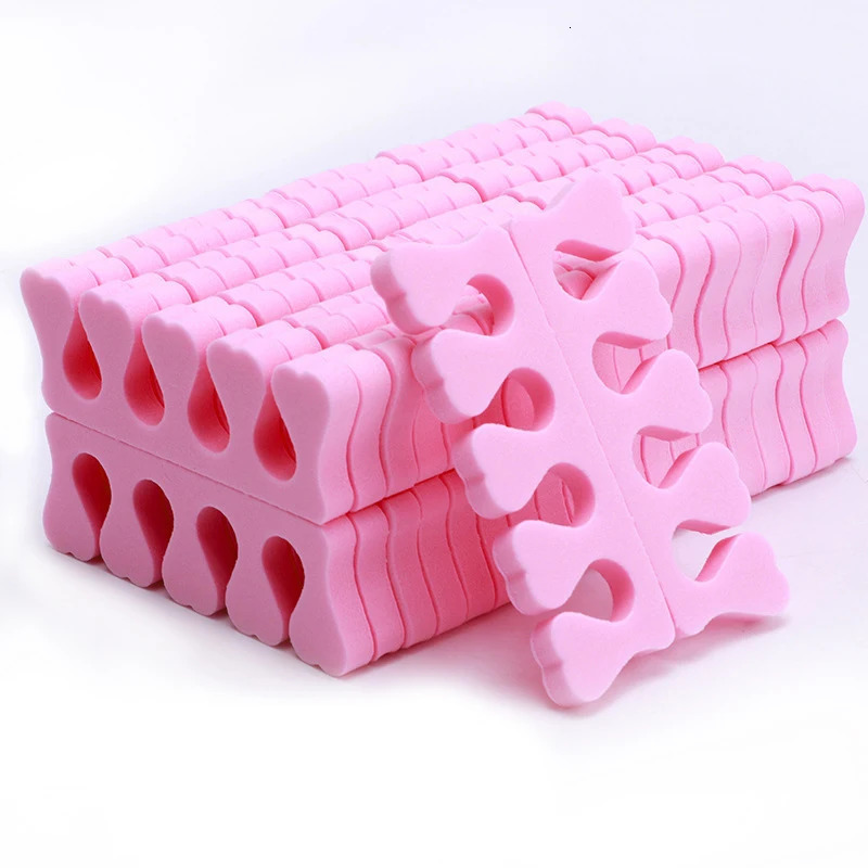 50100200Pcs Soft Nail Art Toe Separators Fingers Foots Sponge UV Gel Polish Beauty Tools Manicure Pedicure Pack Nail Kits 240625