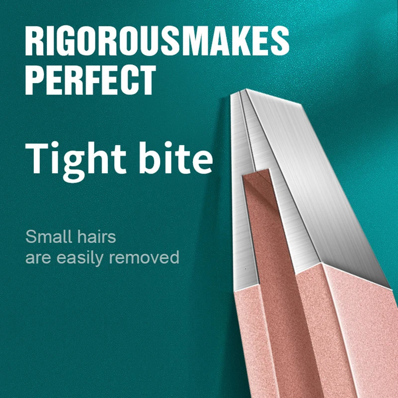 Precision Stainless Steel Tweezers For Eyebrow Hair Hair Removal Splinter Blackhead Slant Tip Angle Tip Pointed Tip 240626
