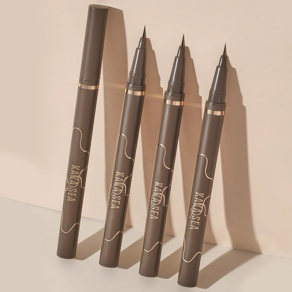Ultra-fine Silky Eyeliner Quick-drying Eyeliner Waterproof And Sweat-proof Fixed Eyeliner Natural Long-lasting Eyes Makeup 240626