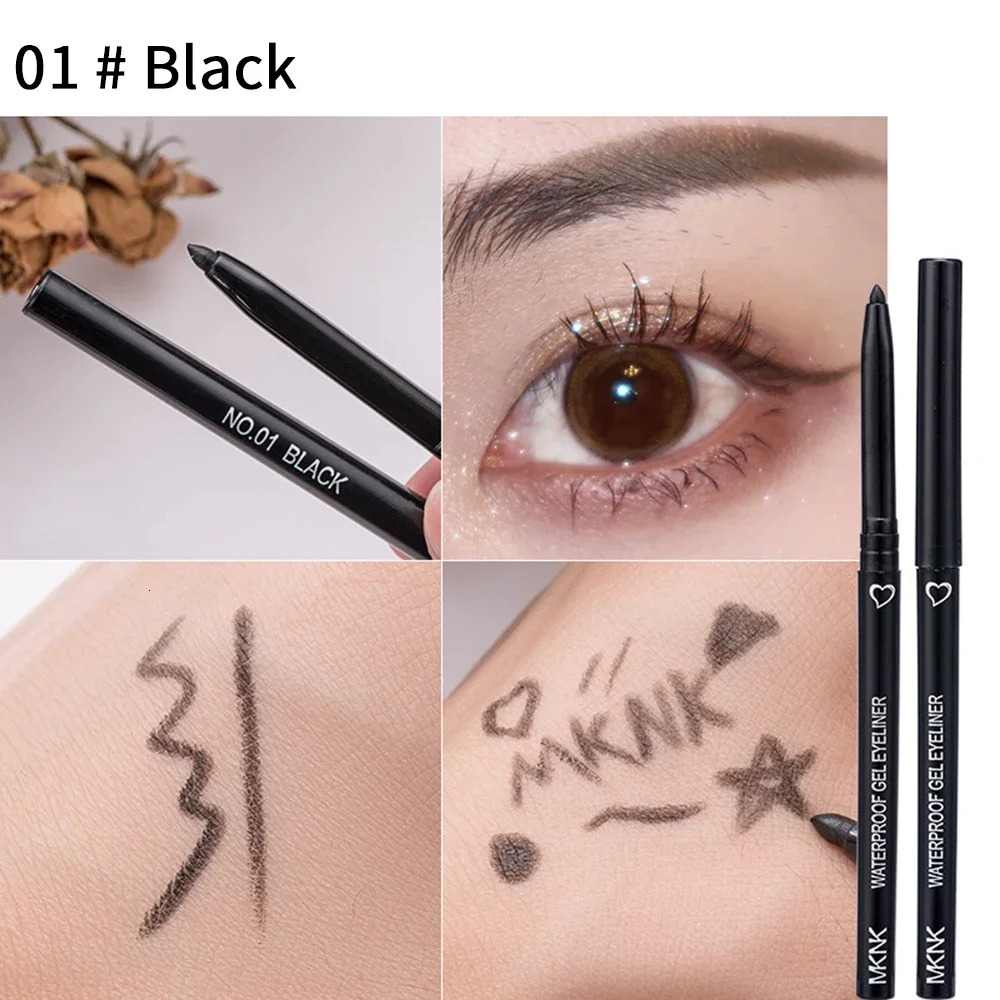 1Pcs Black Brown Sexy Long-Lasting Eyeliner Pencil Waterproof Pigment Pink Eyeliner Pen Women Fashion Color Eye Makeup Cosmetics 240625