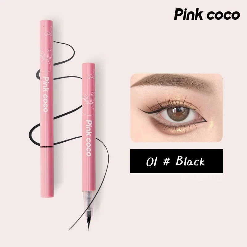 Ultra Fine Eyeliner Pencil Liquid Eye Liner Waterproof Smudgeproof Quick Drying 12 Hour Wear Eyeliner Easy To Use Eyes Makeup 240625