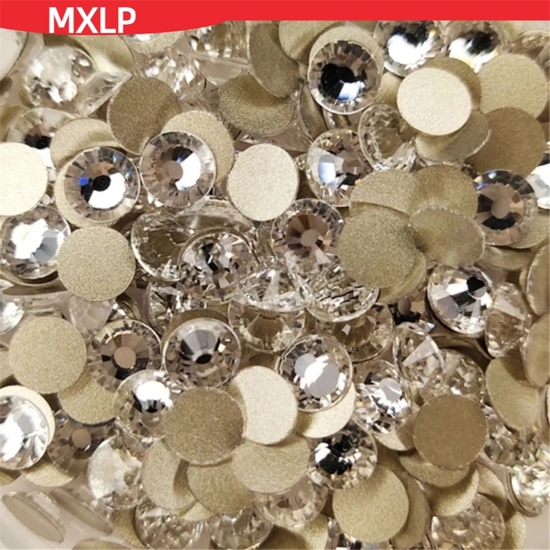 Top Sparkling Crystal Ab Ss3 ss40 Non thermal Flat Back Sewing and Fabric Clothing Nail Decoration Art 240625