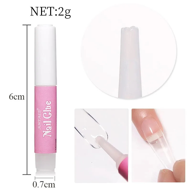 5040302010PCS Nail Glue Fast-Dry Acrylic False Nail Tips Professional 3D Nail Rhinestone Decoration Nail Super Adhesive Tool 240625
