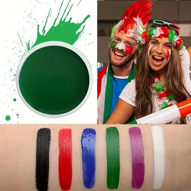 30G Water Monochromatic Body Paint Black And White Matching Makeup Face Paint Halloween Party Waterproof Makeup Body Painting 240626