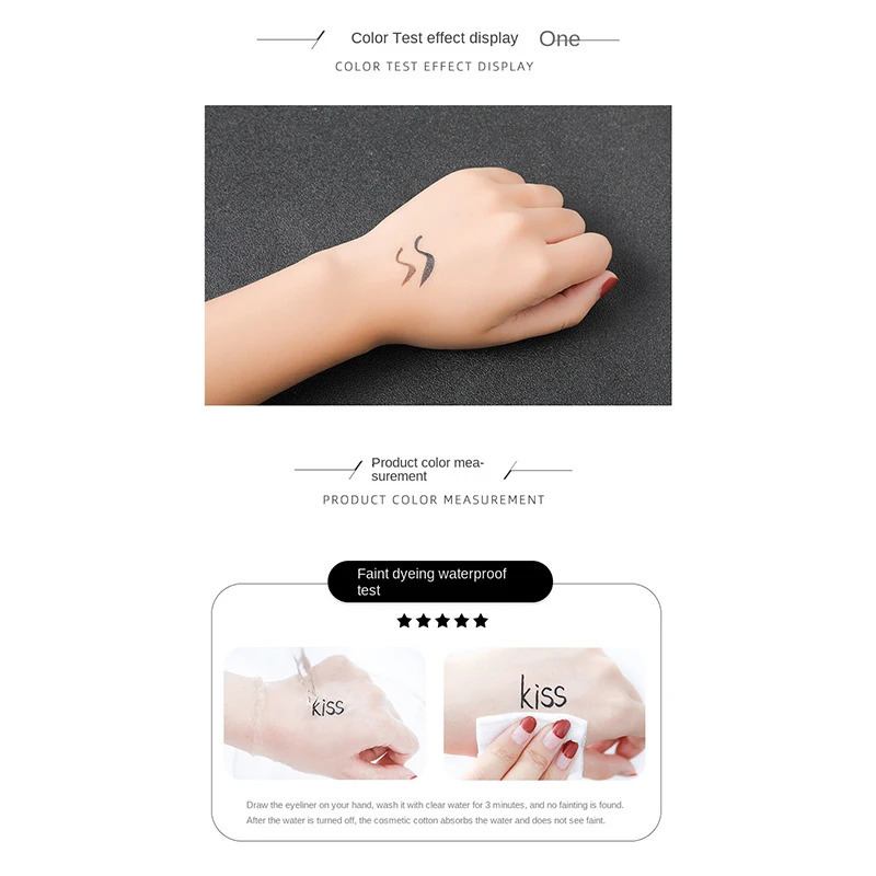 Waterproof Liquid Eyeliner Women Long-lasting Quick Drying Eyeliner Pencil Black Brown Non-smudging Makeup Tool Korea Cosmetics 240626