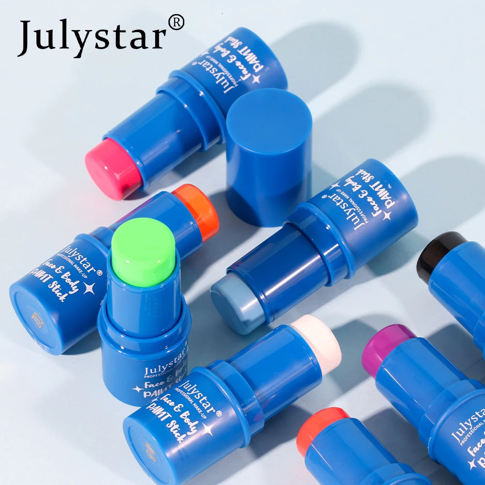 Julistar Halloween body painting cream water-soluble fluorescent stage Painted stick 240626