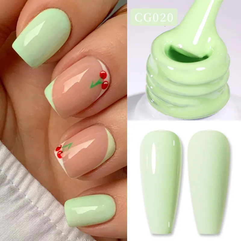 Sweet Spring Summer Color gel nail polish 10ml Light Pink Green Yellow Durable Varnis Semi anent Nail Enamel 240625