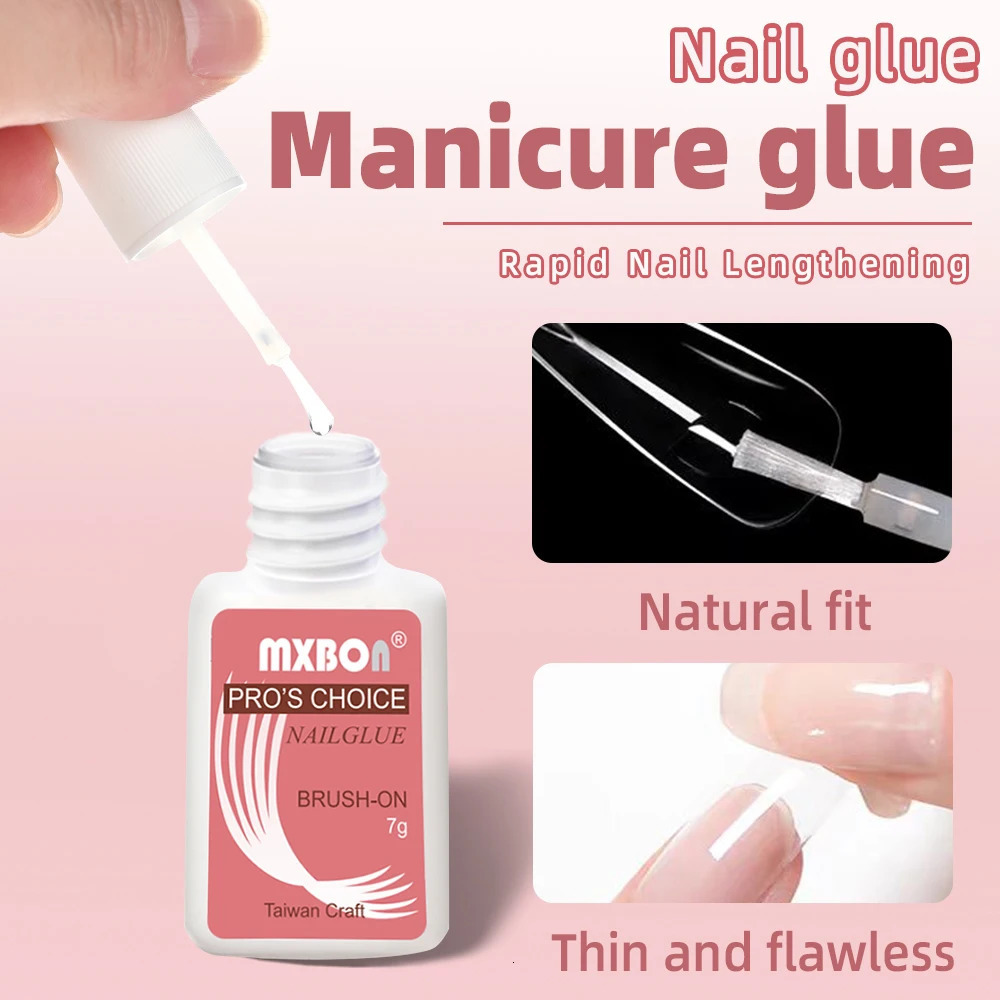 7g Fast Drying Nail Glue for False Nails Professional Glitter Acrylic Nail Rhinestone nail Art Decoration Glue Manicure Tools o240625
