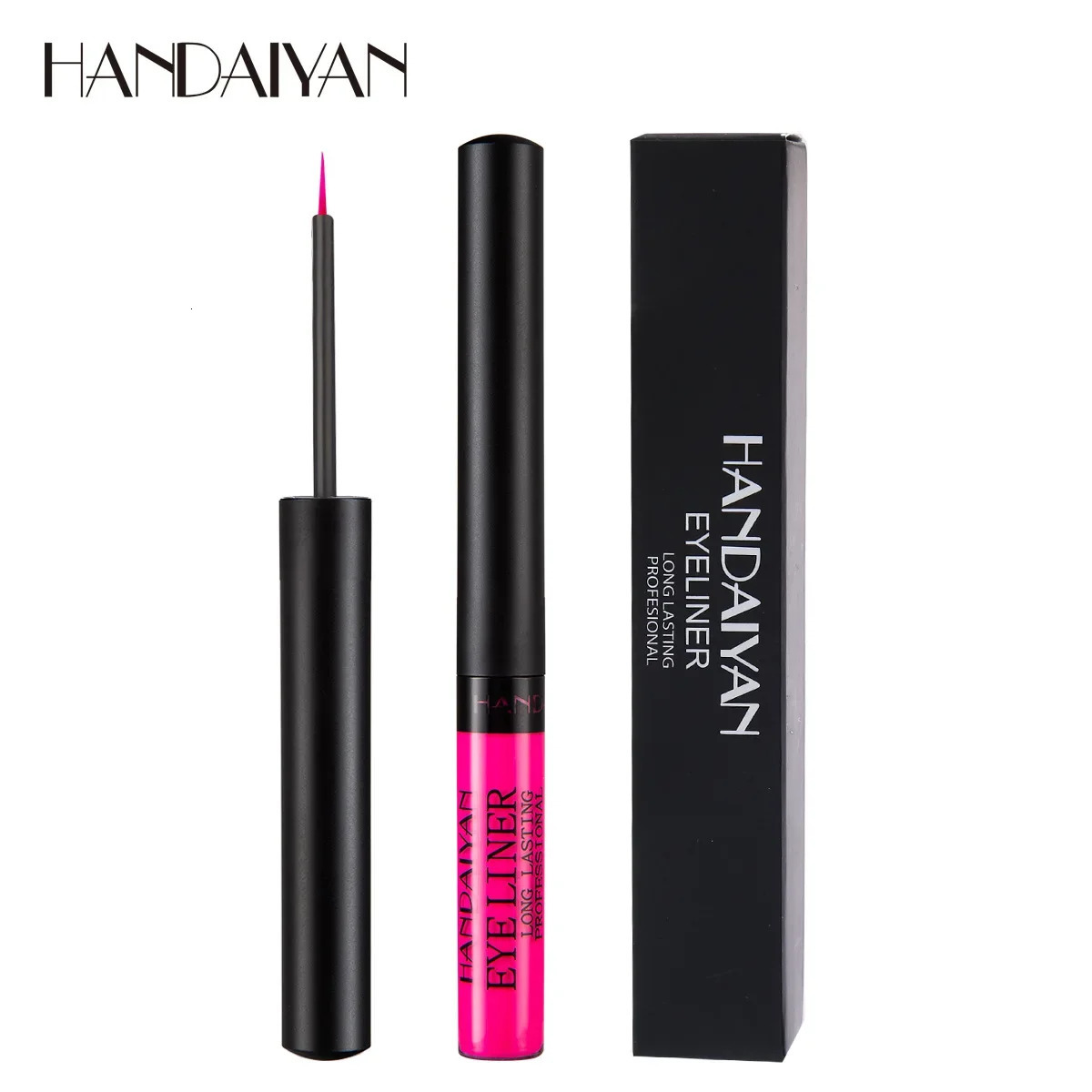 HANDAIYAN 22 Color Matte Liquid Eyeliner Waterproof Quick Dry Eyeliner Sexy Easy Makeup Lasting Portable Multicolor Eyeliner Pen 240626
