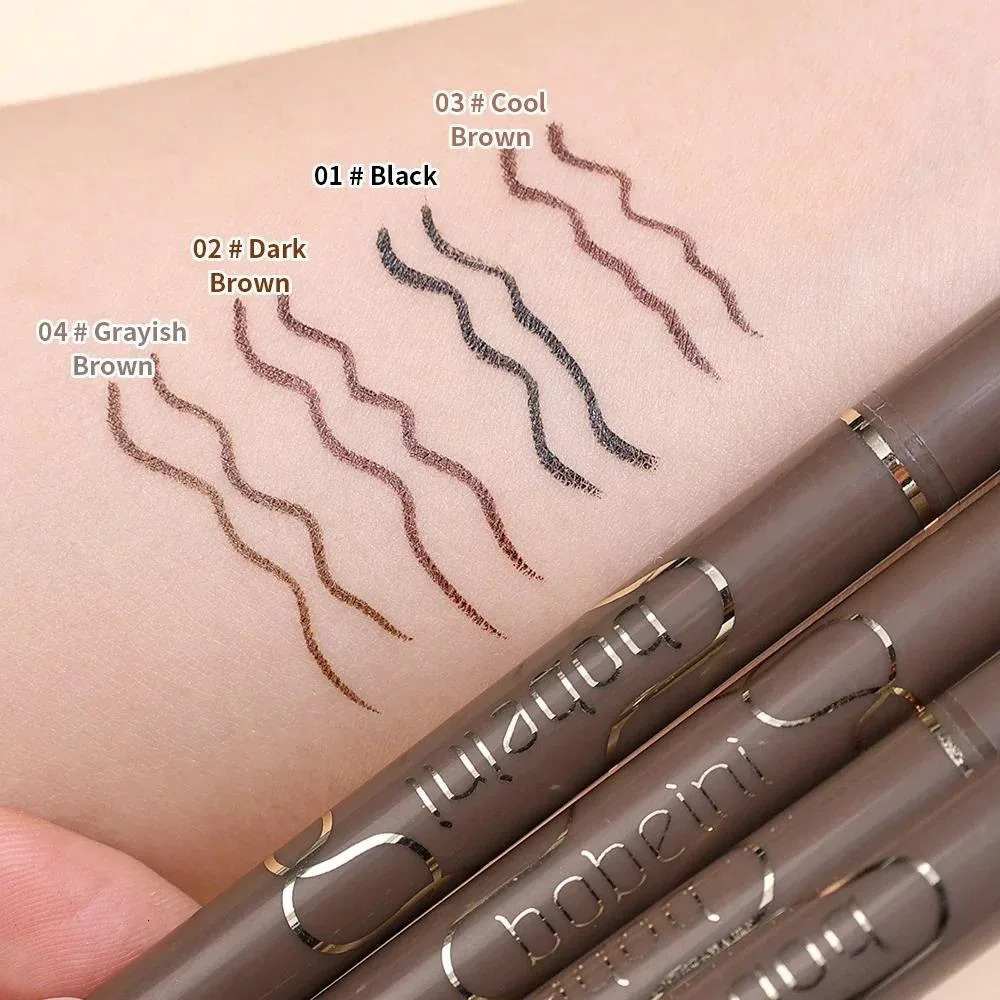 Waterproof Quick-drying Liquid Eyelinerultra-fine Matte Black Brownlong-lasting Silkworm Eyelinereye Makeupgifts 240626