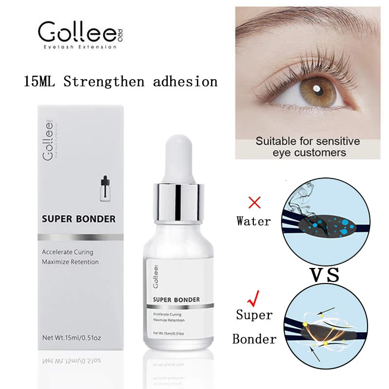 Gollee Glue Eyelashes 0.5s eyelash extensions professional eyelash adhesive Waterproof lashes supplies for Salon Eyelash glue 240626