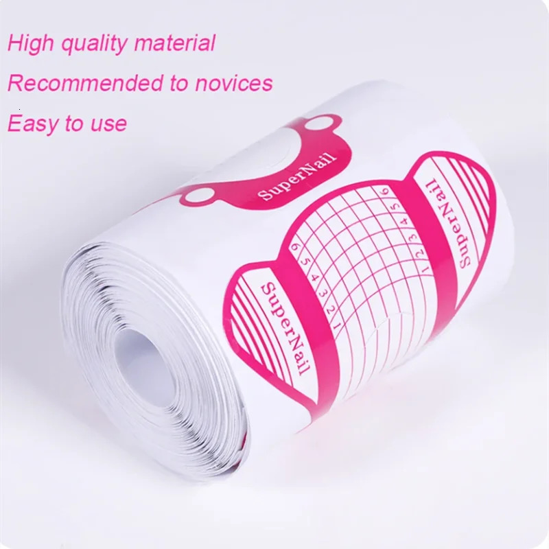 French Nail Form Tips Acrylic UV Gel Extension Curl Form Nail Gel Sticker Art Guide Mold Manicure Stencil Acrylic Tools 240625