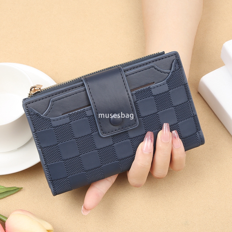 Fashionable women's designer new Korean style wallet simple and practical with multiple card slots short and compact zero wallet versatile trendy