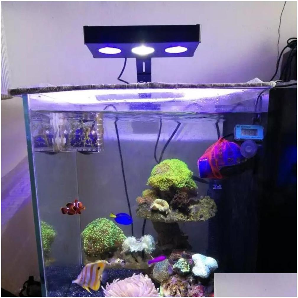 Aquariums Lighting Led Aquarium Light 30W Indoor Saltwater With Touch Control For Coral Reef Fish Tank Eu Plug Y200922 Drop Delivery Ot1Pl