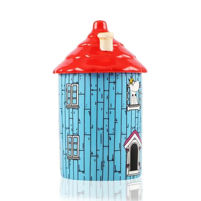 Northern Europe Moomins Kawaii Cute Cartoon Ceramic Cup Cartoon Fun House Creative Mug Cute Large Capacity Ceramic Household 240626