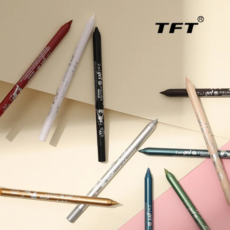 Colourful Eyeliner Long Lasting Pigment Pencil Waterproof Blue Black White Color Gel Eye Liner Pen Makeup Eye Beauty Cosmetics 240625
