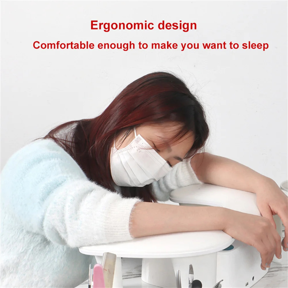 1pc PU Slanted Nail Table Manicure Hand Pillow Home Nail Salon Comfortable Arm Hand Rest for Hands Manicure Easy to install 240625