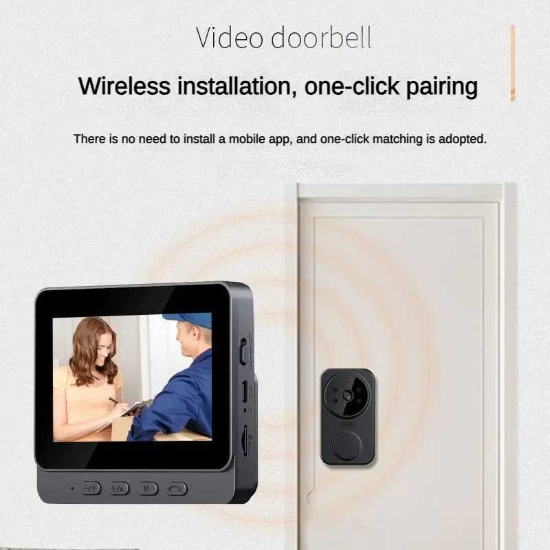 Doorbells Security system intelligent wireless video 4.3-inch screen intelligent ring price viewer intelligent doorbell camera wireless doorbell