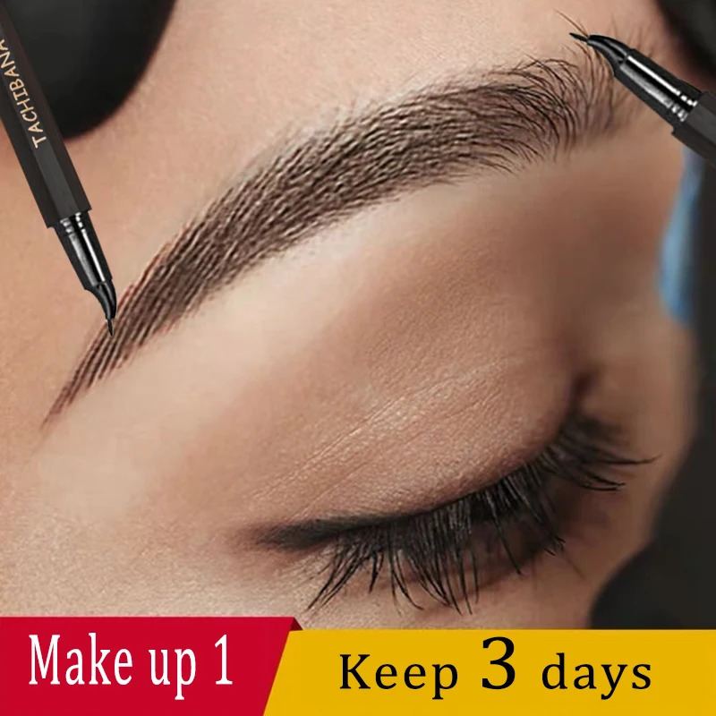 Keep 3days Liquid Eyebrow Pencil Tattoo 0.01MM Ultra Thin Head Fine EyeLiner Pen Waterproof Long Lasting Microblading 240625