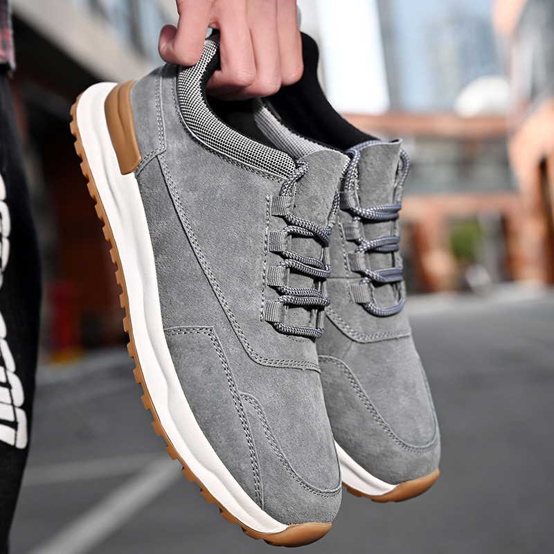 Summer New Sports and Casual Breathable Genuine Leather Versatile Trendy Outdoor Running Shoes Free Shipping
