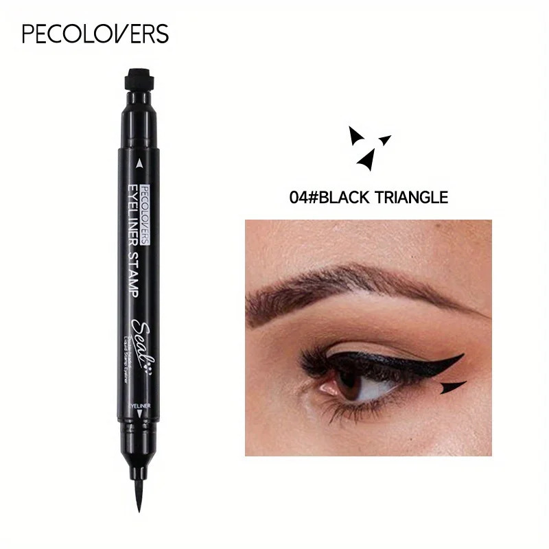 7 Styles Eyeliner Stamp Pen Red Black Liquid Eyeliner Pen Double-ended Lazy Eye Liner Pencil Fast Drying Waterproof Eye Makeup 240625