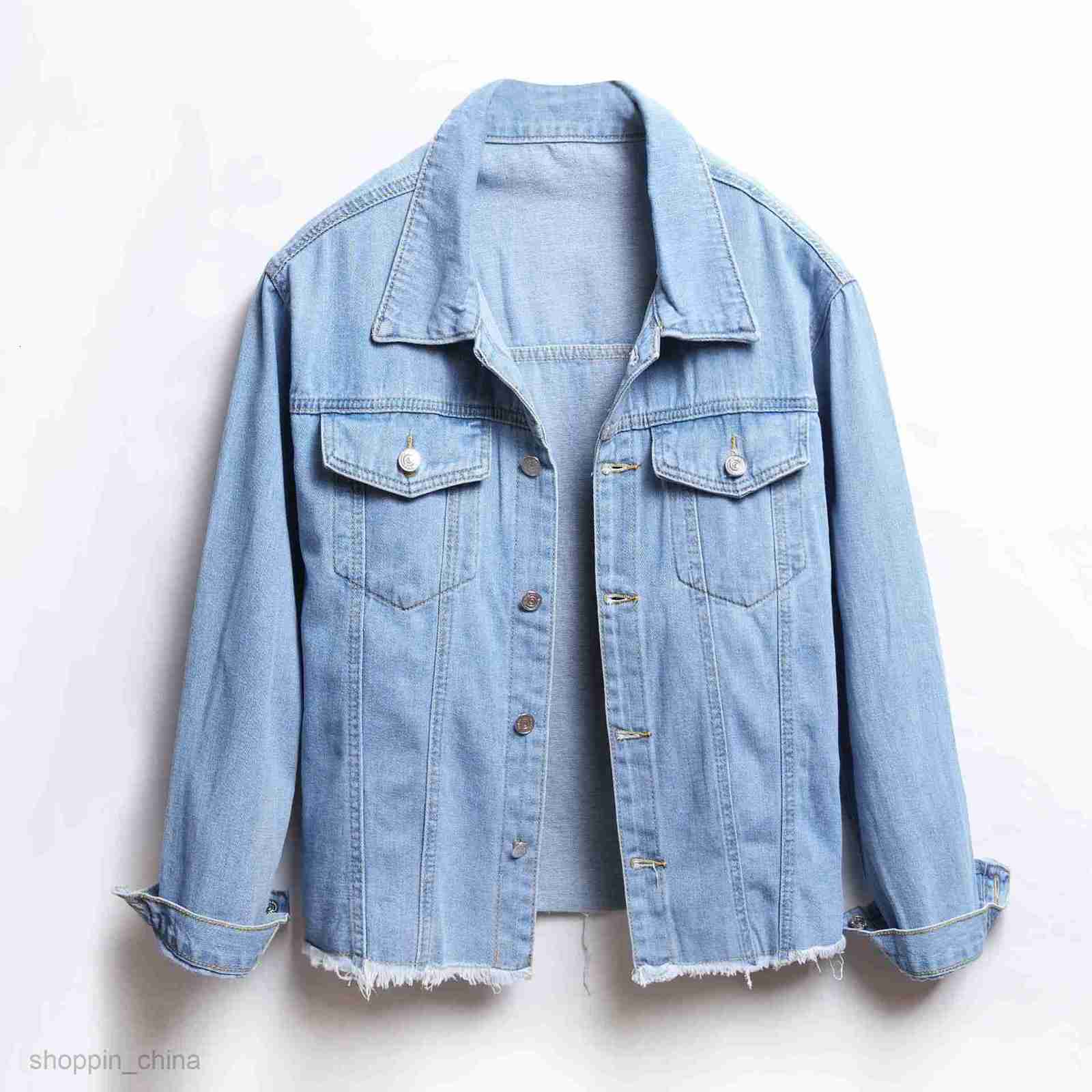 Women Jackets Coats spring and Autumn New Street women's jeans short loose casual jacket