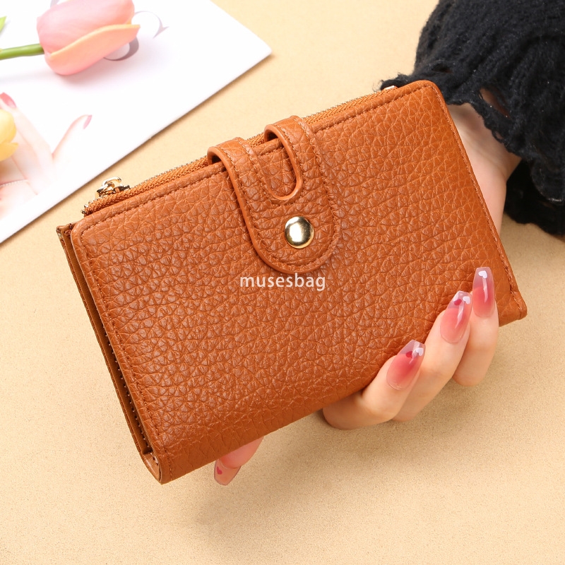 High quality women's designer classic retro wallet short ins simple and practical multifunctional wallet card slot handheld bag zero wallet walle