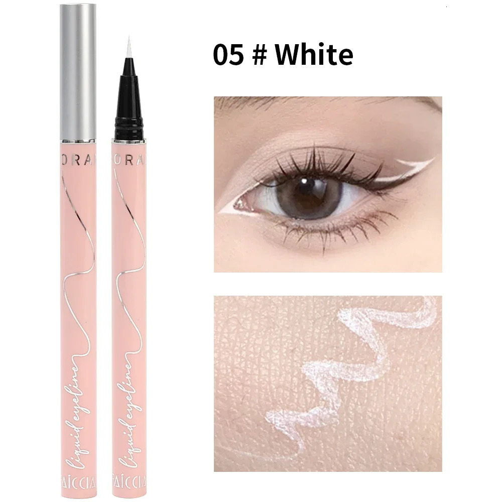 Ultra-thin Waterproof Liquid Eyeliner Korean Makeup for Women Quick Dry Smooth Eye Liner Long Last Lower Eyelash Pen Cosmetics 240625