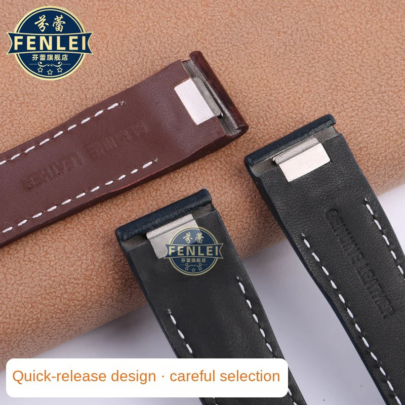 Leather Watch Strap For IWC Pilot Little Prince Mark IW388103 IW378005/003/001 Men's Quick Release Cowhide Watch Band 20MM 21MM 240618