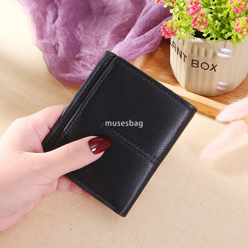 Fashionable women's designer new practical multifunctional minimalist short style westernized student minimalist wallet Korean version ultra-thin