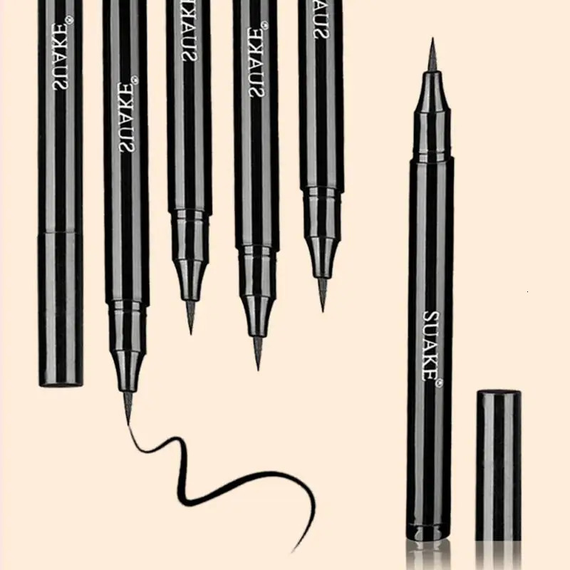 1~7PCS Black Waterproof Quick Eyeliner Liquid Long Lasting Anti-oil Eye Liner Pencil Natural Makeup Cosmetic Beauty Eyepen 240626