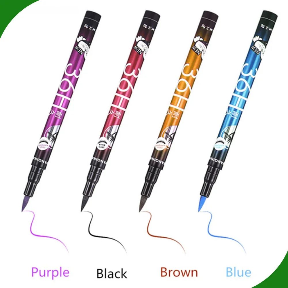 Liquid Eyeliner Black Waterproof Eyeliner Pencil Quick Drying Not Bloom Natural Eyeliner Liquid Pen Apply Eye Makeup Tools 240625