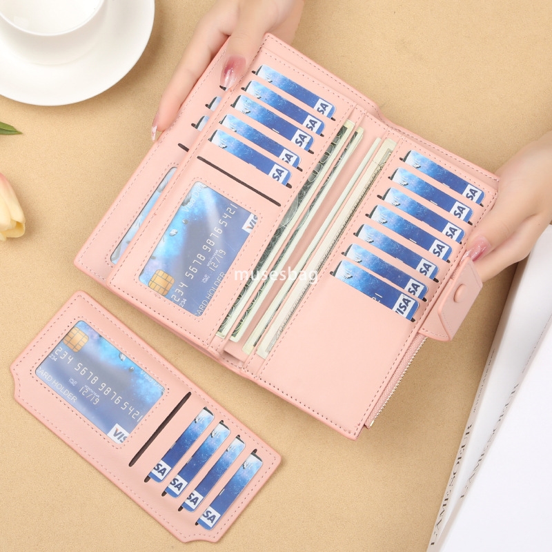 Fashionable Women's Designer New Classic Retro Wallet Long Zipper Woven Pattern Handheld Bag Practical Large Capacity Wallet with Multiple Card P
