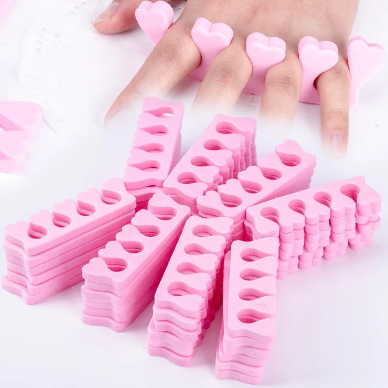 200pcsPack Nail Art Toe Separators Fingers Foots Sponge Soft UV Gel Polish Beauty Tools Manicure Pedicure Pack Nail Kits o240625