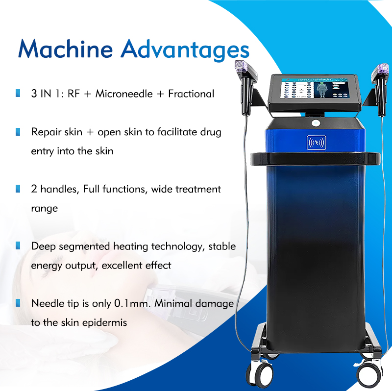Fractional Wrinkle Remover anti-aging Equipment RF Skin Tighten Microneedling Acne Scar Removal Shrink Pores Machine Salon Home Use